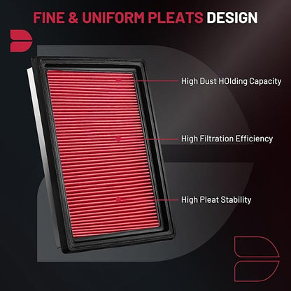 BDFHYK CA6900 Engine Air Filter Compatible with Nissan Rogue Sentra 300ZX Juke Tiida, Compatible with Infinit FX35 FX37 FX50 M56 Q50 Q60 Q70 Q70L QX70, Replace# ‎16546-17B00