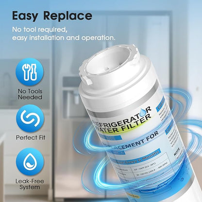 EDR4RXD1 UKF8001 Water Filter Replacement for Everydrop Filter 4,Whirlpool WRF555SDFZ WRF555SDFZ00 WRF555SDFZ08 WRF555SDFZ09 WRF535SWHZ04 WRX735SDHZ00 WRX735SDHZ03 WRX735SDBM02 WRX735SDBM03 and Maytag