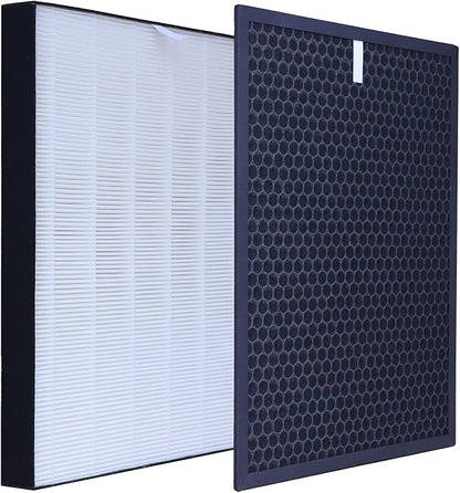 FP-P40CX Replacement Filter Compatible with Sharp FZ-N40HFU Air Purifier Replacement Filter, Replace Part# FZR45HFU, FZ-C46DFU FZ-N60HFU air Filter & Activated Carbon Filter