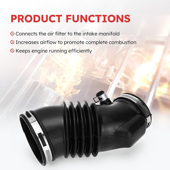 17228RV0A00 Engine Air Intake Hose Tube with Clamps for 2011-2017 Honda Odyssey V6 3.5L Replace# 17228RV0A00 696-159