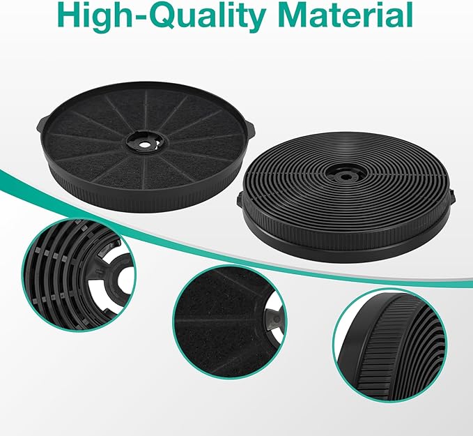 2 Pack CFK1-TM Range Hood Charcoal Filter Compatible with Tieasy JOEAONZ FIREGAS Cosmo Range Hood UMC30 UC30 UMC36 UC36, Relaces USGDCF-G YYCF02 CC170