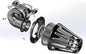 Big Sucker cone Air filter intake for harley air Cleaner Sportster Softail fatboy heritage dyna touring street road king Glide (Deep style -Black, Type A : For Sportster XL models)