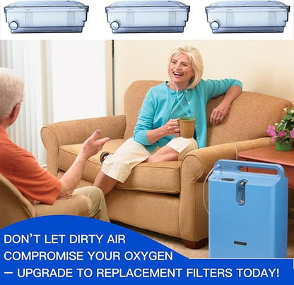 O2 Concentrator Intake Filter, 3-Pack Replacement Intake Filter for EF, O2 Replacement Accessories