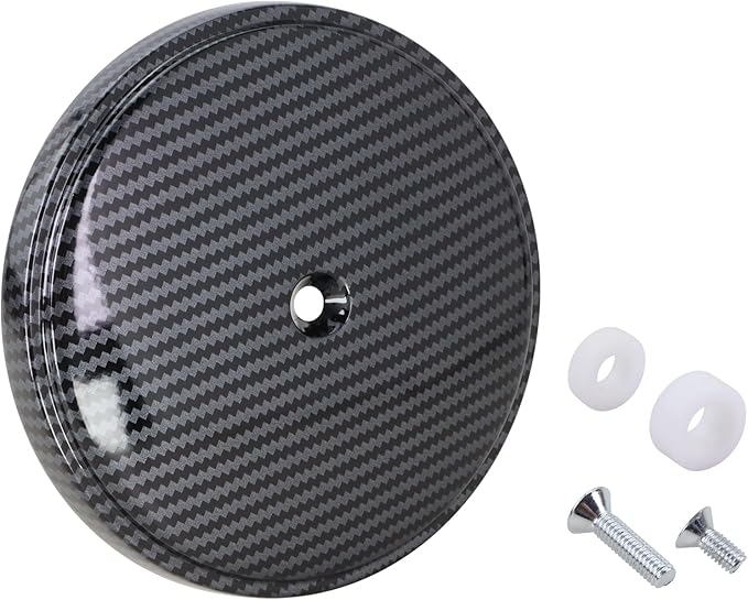 18-762 Air Cleaner Outer Cover for Billet Sucker and Big Sucker Stage, Carbon Fiber Pattern Cover Compatible with Most Harley Davidson Models