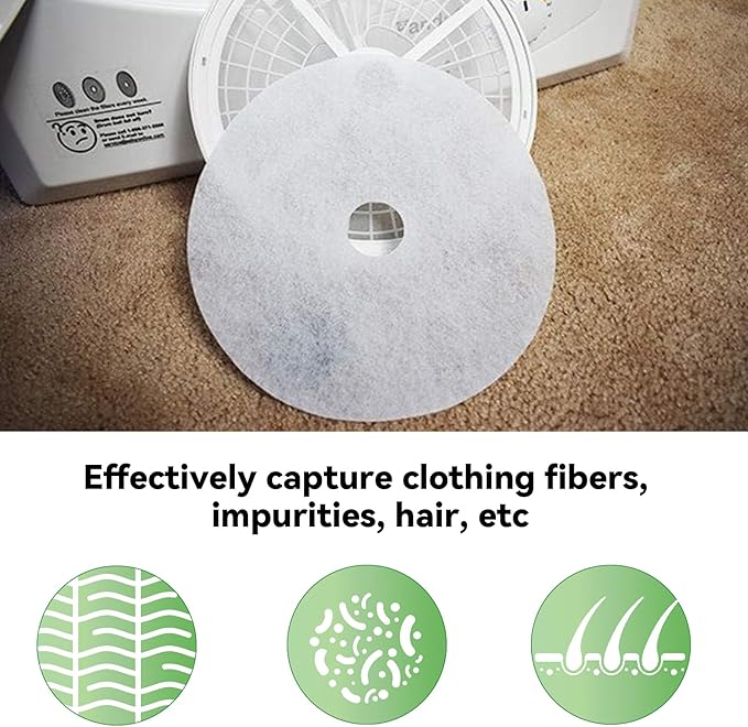 Imncya 25 Pcs Compatible Cloth Dryer Filter Set, Cloth Dryer Replacement Include 20 Dryer Exhaust Filters, 5 Dryer Air Intake Filters for Panda, Magic Chef, Sonya and Avant Dryers