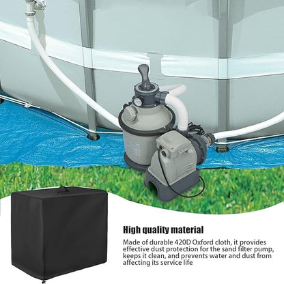 Pool Sand Filter Pump Cover - Anti-Uv Ground Shelter | Outdoor Pool Filterr Box Enclosure, Sands Filters Protection Enclosure, Oxford Fabric Filter Cover for Sand Filtter, Protects fro
