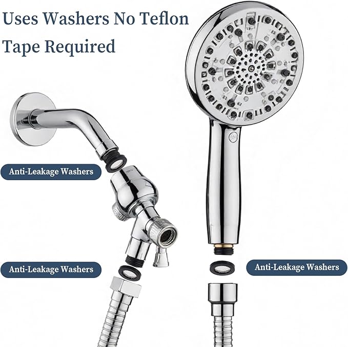 20 Pack Shower Head Filter Gasket 3/4" Shower Head Washer Gasket with Wire Mesh Middle Seal O Ring Hose Net for 1/2" Handheld Hose Connector Prevent Leakage Filter Gaskets