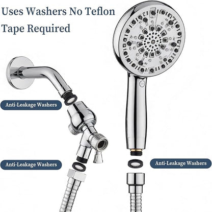 20 Pack Shower Head Filter Gasket 3/4" Shower Head Washer Gasket with Wire Mesh Middle Seal O Ring Hose Net for 1/2" Handheld Hose Connector Prevent Leakage Filter Gaskets