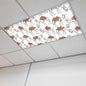 1 Pack Fluorescent Light Cover, Sand Camel Light Covers for Ceiling Lights, Vintage Farmhouse Desert Animals Camel Magnetic Lights Filters Ceiling Shade for Classroom/Office - 4 x 2 Feet