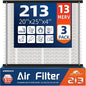 3 Pack 213 Replacement Air Filter, MERV 13,Actual Size: 20.47"x25.6"x3.94", Nominal Size: 20''x25''x4'', HVAC Furnace Filter, Compatible with AprilAire Models 1210, 1620, 2210, 2216, 3210, 4200