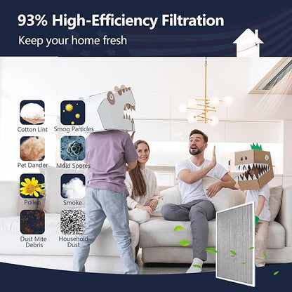 18x30x1 Electrostatic Air Filter, 8 Stage Washable Aluminum AC/HVAC Furnace Filter Replacement, Reusable Permanent Air Filter, Lasts a Lifetime, Easy to Install(Actual Size:17.76x29.60x0.82)