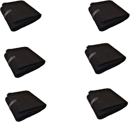 CFS – Pack of 6, Premium Cut-to-Fit Activated Carbon Pre-Filter Pad Compatible with 38002 Models – Fresh & Filtered Air for Indoor and Home – Charcoal Air Filter Sheet – 16" x 48" – Black
