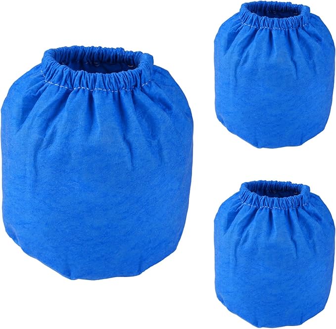 VRC2 Cloth Filter Bag 1.5 to 3.2 Gallon for Armor All AA155 AA255 AA255W AA256 VOM205P 0901 2.5 Gallon Shop VAC Microlined Vacuum & Dust Collector Accessories - 3 Pack