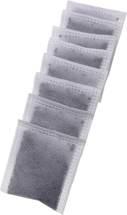 8 Pack Compact Activated Charcoal Odor Absorbing Filter Refill Deodorizer Compatible with iTouchless Cans 2.5 Gal, 3 Gal, 4 Gal and Other Small Trash Cans Under 8 Gallons with Filter Compartment