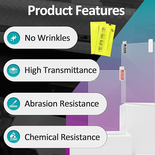10 Sets Release Liner Film Kit Fit for Saturn 2/8K/3/4/4 Ultra/4 Ultra 16K Resin 3D Printer, 273x176mm, 0.127mm Thickness, High Transmittance for Flawless 3D Printing Results