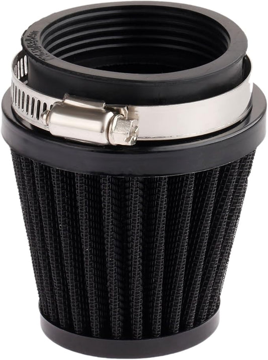 Mtsooning Air Intake Filter Pod, 54mm/2.12" Tapered Clamp-on Breather, Inlet Truck Cold Cone Cleaner Replacement for Motorcycle ATV Dirt Pit Bike Go Kart 50-110cc