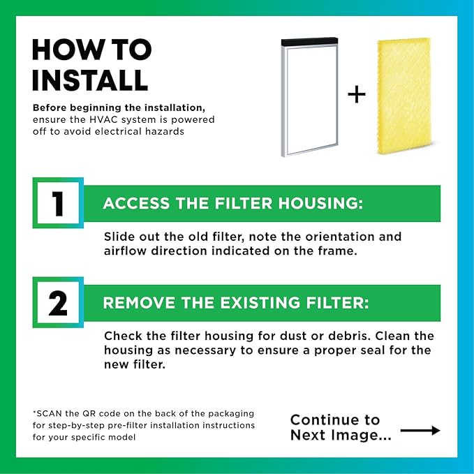 Filterbuy 16x25 Air Cleaner Filter Replacement Pads for Respicaire CG MicroClean 95, Totaline CG1000 Star Series, and More (4-Pack)