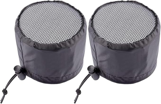 Duct Filter Vent Cover – Planting Ventilation Fitting, 2 Pieces Flexible Ducting Cover | Indoor Greenhouse Airflow Control, Laundry Vent Replacement, Outdoor Kitchen RV Tent Exhaust Protection Accesso