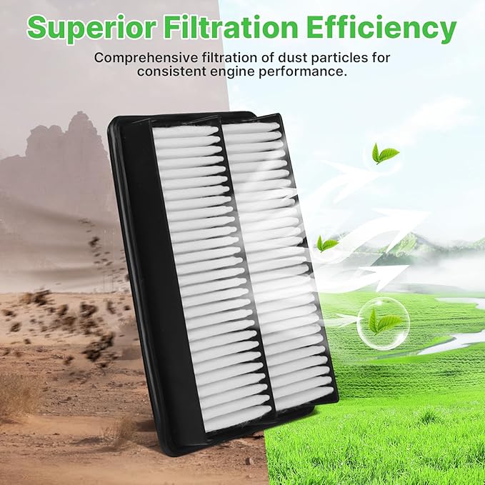 2PCS Engine Air Filter Fit for 2012-2018 Mazda 3(2.0L/2.5L), 2014-2025 2026 Mazda 6(2.5L), 2013-2025 2026 CX-5(2.0L/2.5L) Air Filter Replacement Engine Filter# CA11259 Automotive Accessories