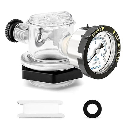 MEANLIN MEASURE 273564Z Manual Air Relief Valve Replacement for Pentair for Triton II, Triton C, TR100C and TR140C Pool Spa Sand Filters with 60Psi Steel Start and Clean Filter Pressure Gauge