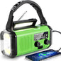 Hand Crank Emergency Radio, 10000mAh Solar Powered NOAA/AM/FM Weather Radio with Multi-Function LED Flashlight and Cell Phone Charger for Indoor/Outdoor Emergencies
