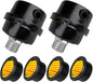 2 Pcs 1/2" Thread Air Compressor Silencer Filter, 20mm Metal Noise Muffler, Intake Filter Replacement for Generators, Blowers, Exhaust Ports, Air Compressor Parts