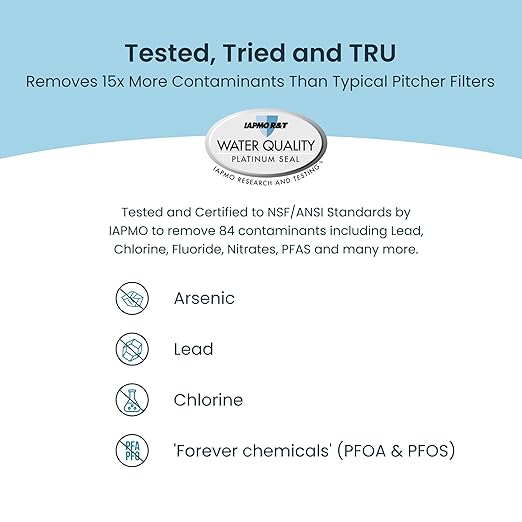 AquaTru Classic Alkaline Countertop Water Purifier | Certified 4-Stage Reverse Osmosis System Removes 84 Contaminants Including Forever Chemicals, Lead & Fluoride | Adds Minerals | No Plumbing