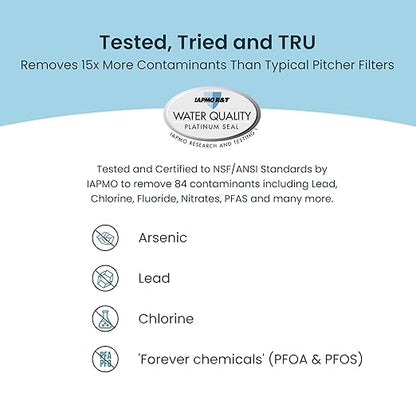 AquaTru Classic Countertop Water Purifier | Certified 4-Stage Reverse Osmosis System Removes 84 Contaminants Including Forever Chemicals, Lead, Fluoride & Microplastics | No Plumbing Required