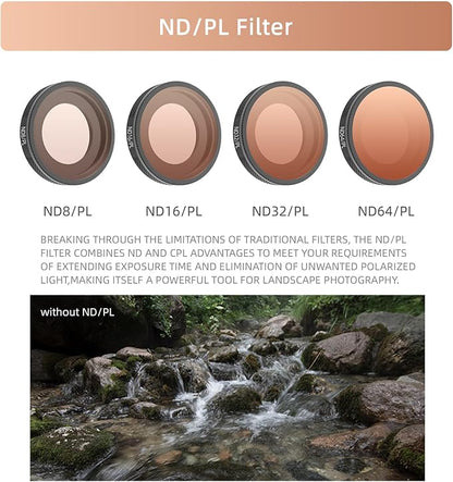 ND8/PL Filter Compatible with Insta360 GO Ultra Camera ND Lens Filter Accessories Waterproof Scratch-Resistant