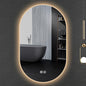 Irregular Bathroom Mirror with 3 Colour LED Light, Wall Mounted Makeup Mirror with Touch Switch and Demister Pad, Energy-Saving LED Smart Mirrors, Dimmable(C,23.6 * 39.4in/60 * 100cm)