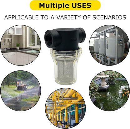 1/2" Female NPT in-Line Strainer with 40 mesh Stainless Steel Filter Screen (1/2“ 40 Mesh)