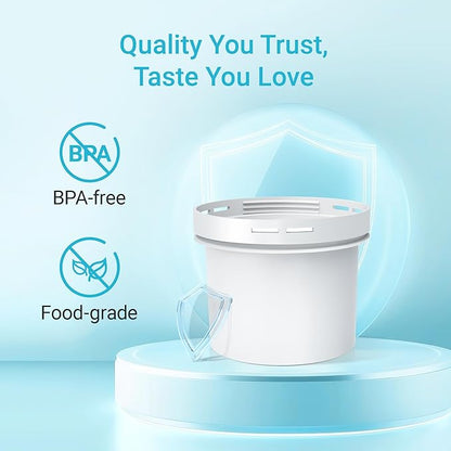 2 Packs Filter Replacement for All Epic Water Filters® Pitchers and Dispensers, Aquagear® Water Filter Pitchers, Reduce Chlorine, Odors, Rust, 150-Gallon Long-Life, BPA Free, AQUA CREST