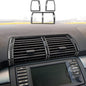 Carbon Fiber Interior Full Compatible with BMW X5 Dashboard air Conditioning Vents 6 pcs.-1