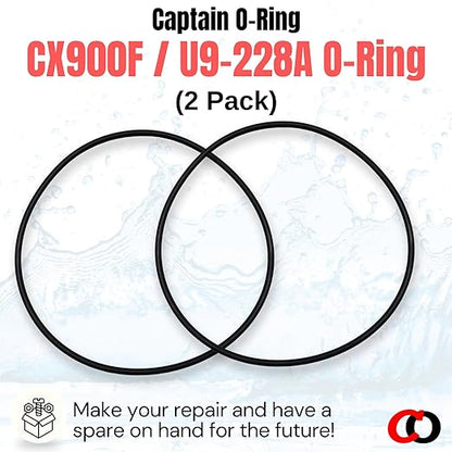 Captain O-Ring – Replacement CX900F / U9-228A / O-240 O-Rings for Hayward Star-Clear, Pentair, Sta-Rite Cartridge Filter and Tank (2 Pack)