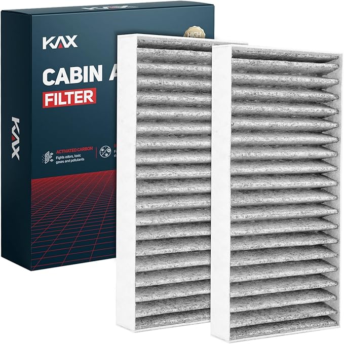 KAX Cabin Air Filter with Activated Carbon, CF11777, CP777 Replacement for Jeep Wrangler 2011-2017, Wrangler JK 2018, Passenger Compartment Air Filter