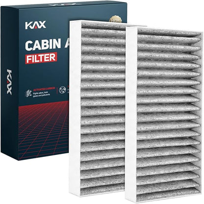 KAX Cabin Air Filter with Activated Carbon, CF11777, CP777 Replacement for Jeep Wrangler 2011-2017, Wrangler JK 2018, Passenger Compartment Air Filter