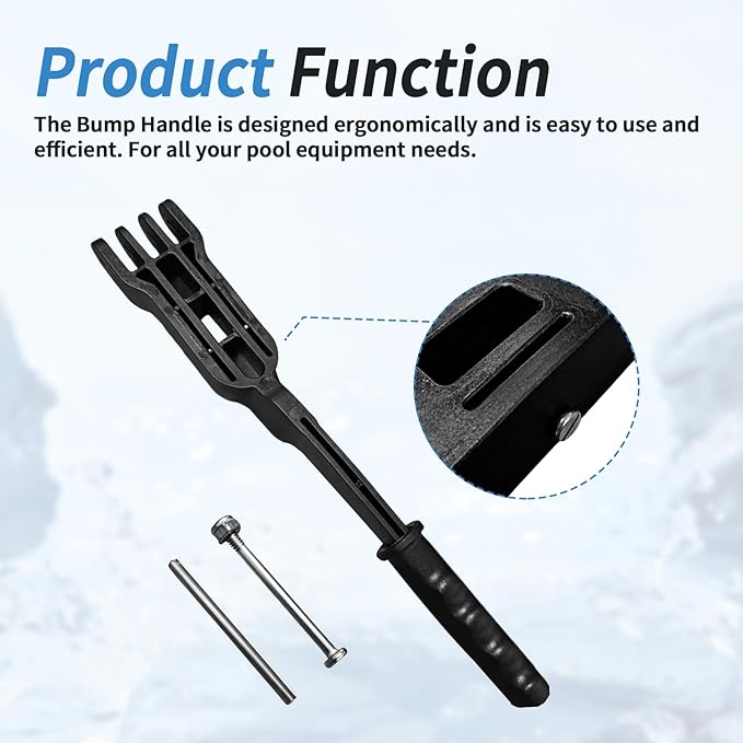 Bump Handle Assembly for Hayward EC40, EC40AC, EC50A, EC50AC, EC65, EC65A, EC75 and EC75A, Pool Filter Bump Handle Compatible with Hayward ECX1040 DE Perflex Filter