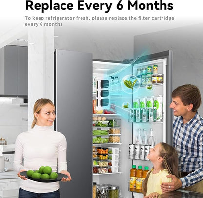6-Pack Refrigerator Air Filter Replacement for Frigidaire PureAir Ultra 2 & Electrolux ELPAULTRA2 – Triple Layer Activated Carbon, Fast Odor & VOC Removal, Long Lasting, Easy Install