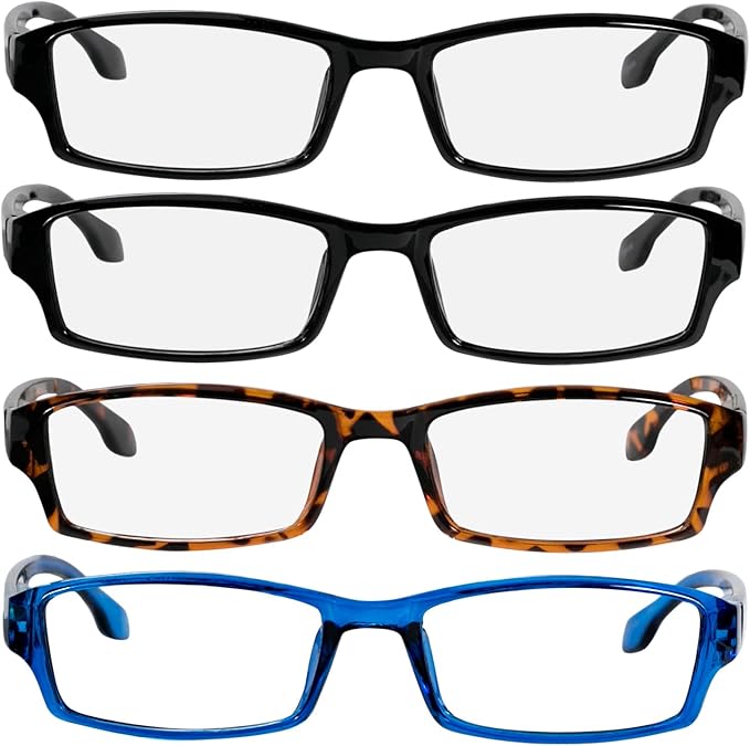TruVision Readers Reading Glasses, Comfort Spring Hinges for Men and Women, 9501HP