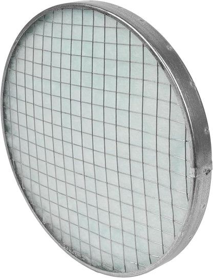 10" Inch Filter Replacement - Round Duct Filter System - G4 Class Filter and Mesh Screen - Dust Collection and Air Purification