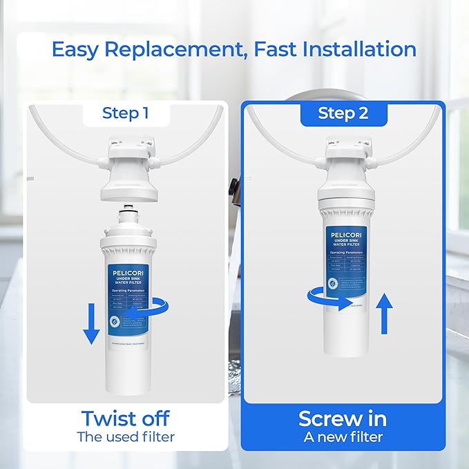 Oceanloch-m Water Filter Replacement, Compatible with C Pure Oceanloch-m Filtration System 7900clokitm, 1 Micron Rating, 1.67 GPM Flow Rate (2 Pack)