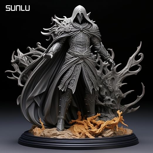 SUNLU 14K High Precision 3D Printer Resin 2KG, Standard 3D Printing Resin for Detail Printing Miniatures, Fast Curing 405nm UV Photopolymer Resin, Smooth Matte Surface, 2000G Grey