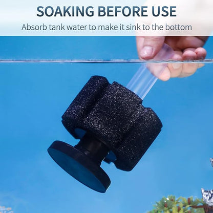 Pawfly Aquarium Bio Sponge Filter Quiet Betta Fry Shrimp and Small Fish Foam Filter for Fish Tank up to 30 Gallons