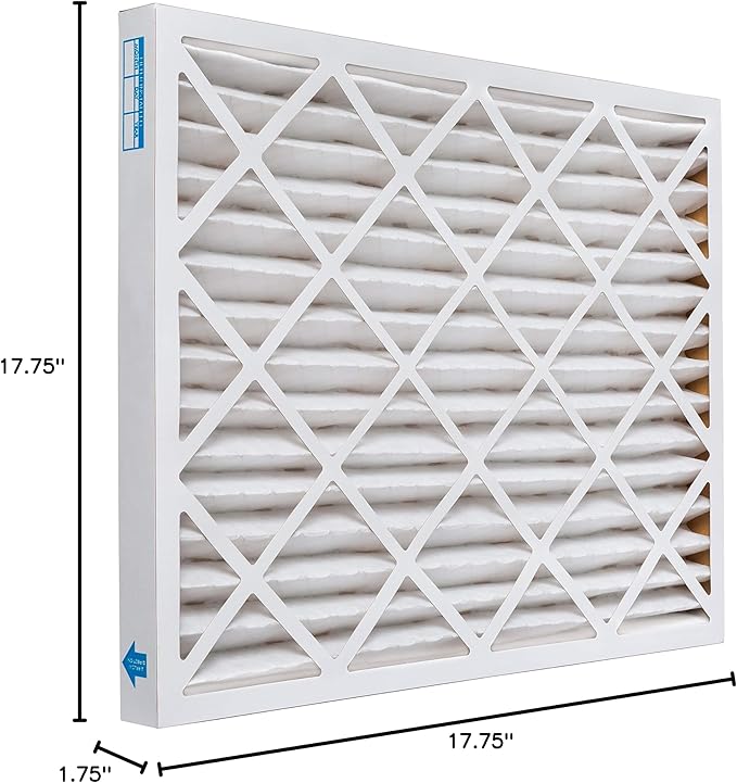 Aerostar 18x18x2 MERV 8, Pleated Air Filter, 18x18x2, Box of 6, Made in the USA