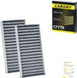 Cabin Air Filter w/Activated Carbon for Jeep Wrangler (2011-2017), Wrangler JK (2018), OE# 55111302AA, 68233626AA, CF11777, C16177E, P3923WS
