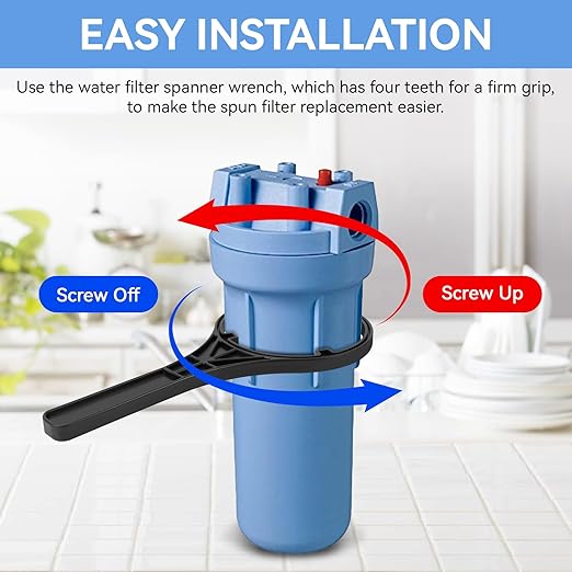 150295 SW-2 Water Filter Housing Wrench - 4.9 inch ID, Big Blue Filter Wrench Fits for Pentair Pentek/Everpure 4 3/4″ Standard Housings, American Plumber #152037/ww34, 10"x2.5" and 20"x2.5" Housings
