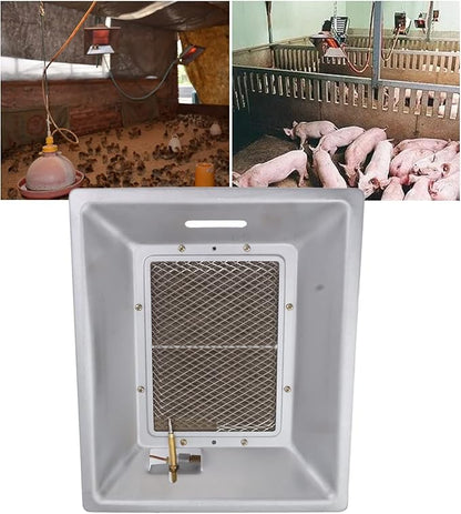 Chick Gas Brooder Heater,Chicken Coop Heater,Manual Infrared Ceramics Catalytic Heating Incubation Equipment for Poultry Coop Duck Piglet House