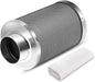 4 Inch Air Carbon Filter Odor Control, Reversible Flange, Pre-Filter Included, Smelliness Scrubber for Grow Tent Rooms