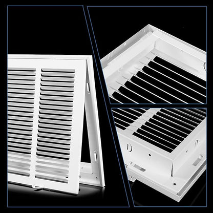 20x10 Return Air Grille [Duct Opening Size],Return Air Vent Cover for Wall Or Ceiling,Steel Return Air Filter Grilles Removable Face/Door for 1 Inch Filters (20"Wx10"H[Duct Opening])