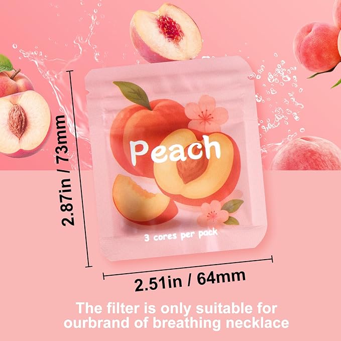 ASTOFLI Breathing Necklace with 3 Fruit Flavor Pack Set